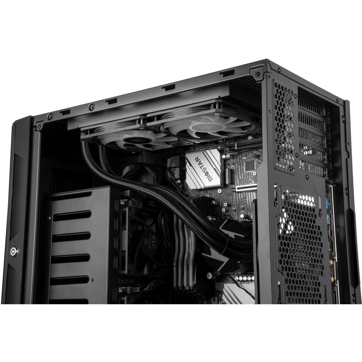 Boîtier mini tour Silverstone CS382 (noir | 2x USB-A | 1x USB-C)