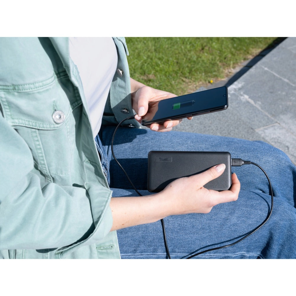 Banque d'alimentation écologique Trust Primo 20 000 mah (noir)