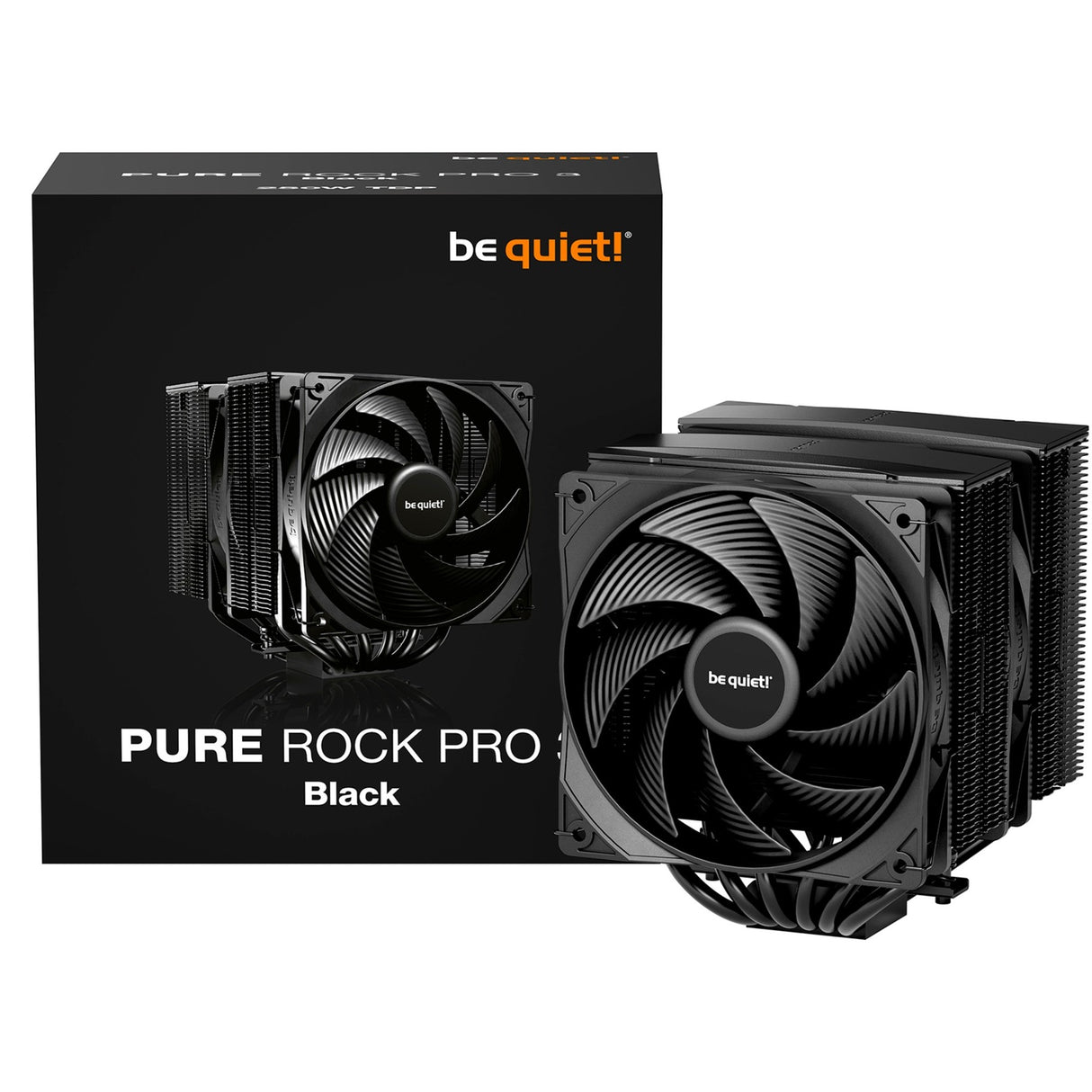 Soyez silencieux! refroidisseur de processeur pure rock pro 3 (noir)
