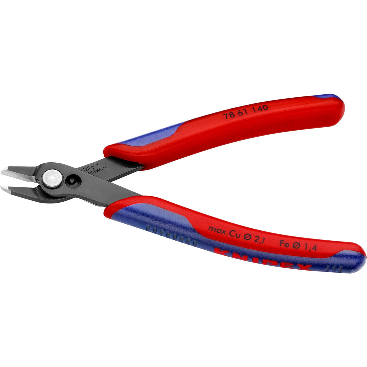 Pince coupante latérale pour l'électronique Knipex | longueur 140 mm | facette non | outils spéciaux dorés | 1 pièce - 78 61 140 - 78 61 140
