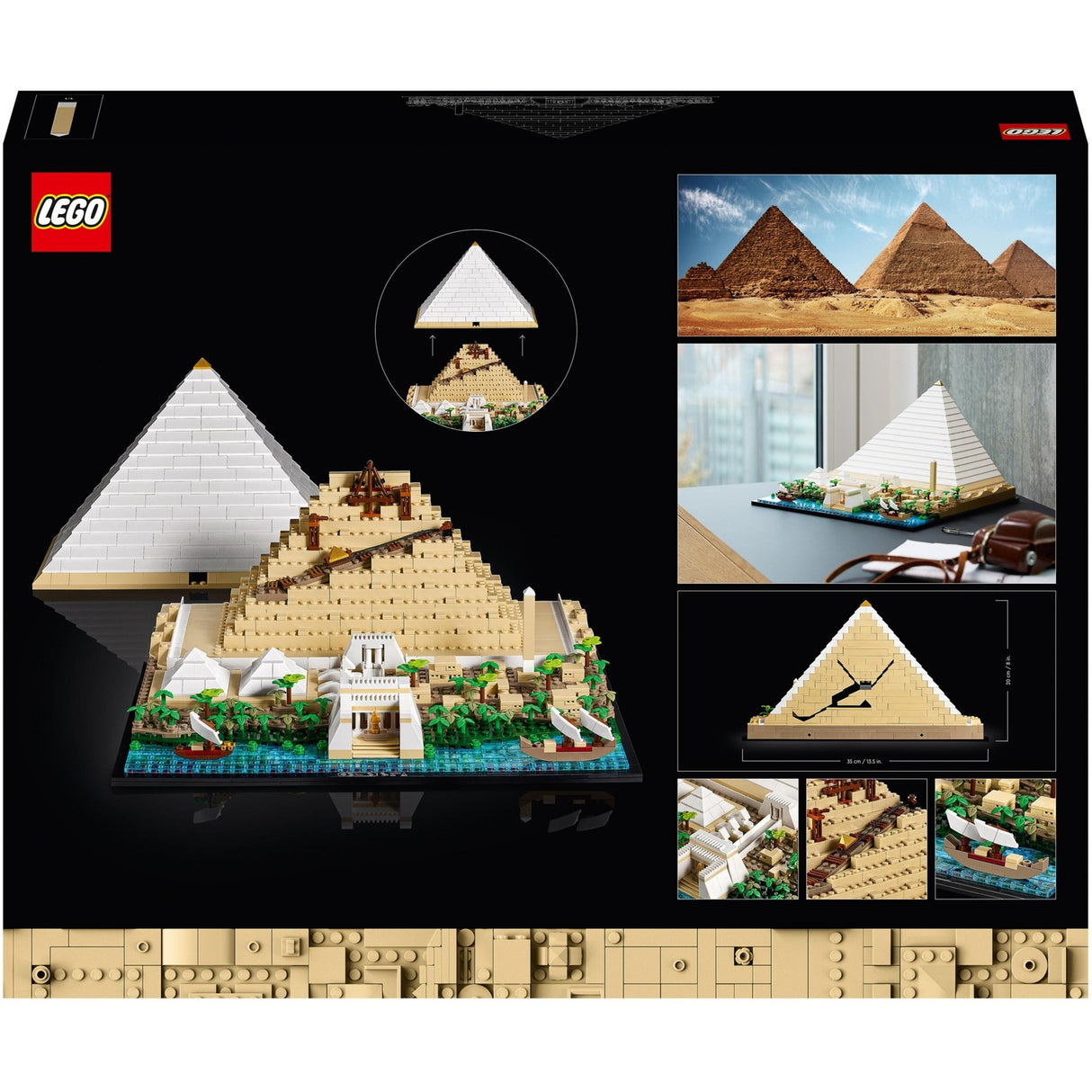 Architecture Lego - jouet de construction la grande pyramide de Gizeh (21058)