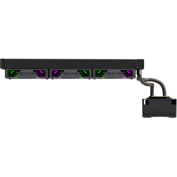 Xyz pc gear hydrotemp aio 360 refroidissement par eau (noir, argb, pwm)