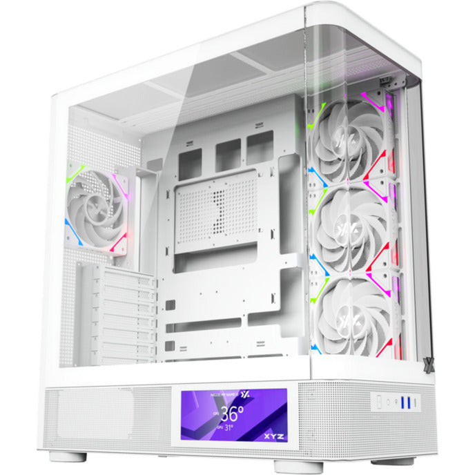 Boîtier tour midi Xyz pc gear quantum pro (blanc | fenêtre)