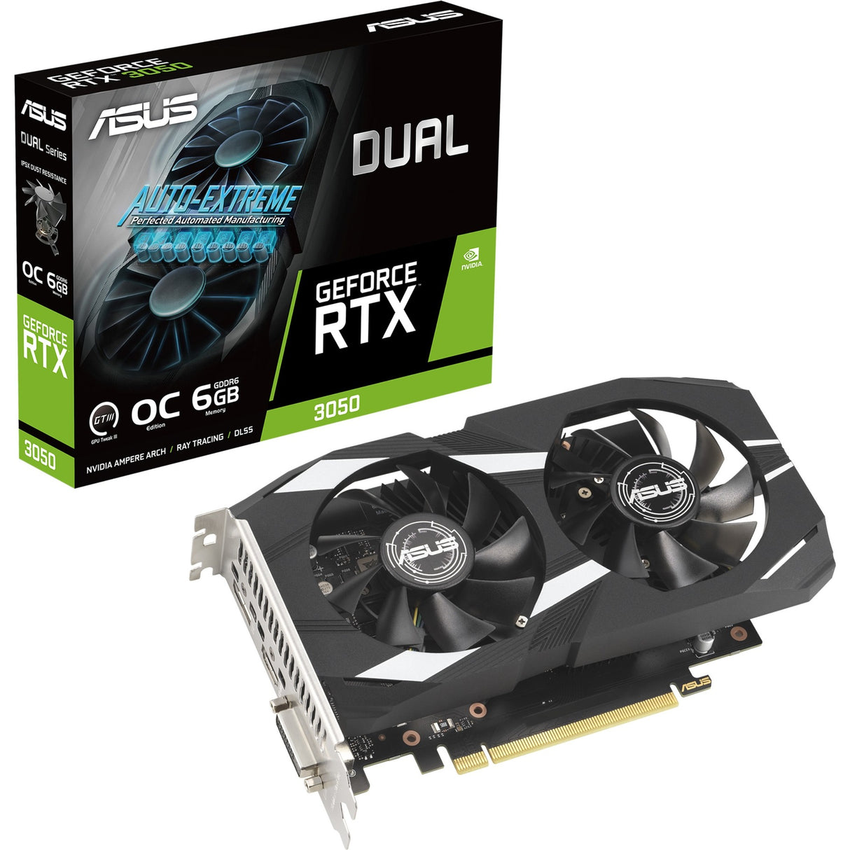 ASUS DUAL GEFORCE RTX 3050 OC Edition 6 Go GDDR6