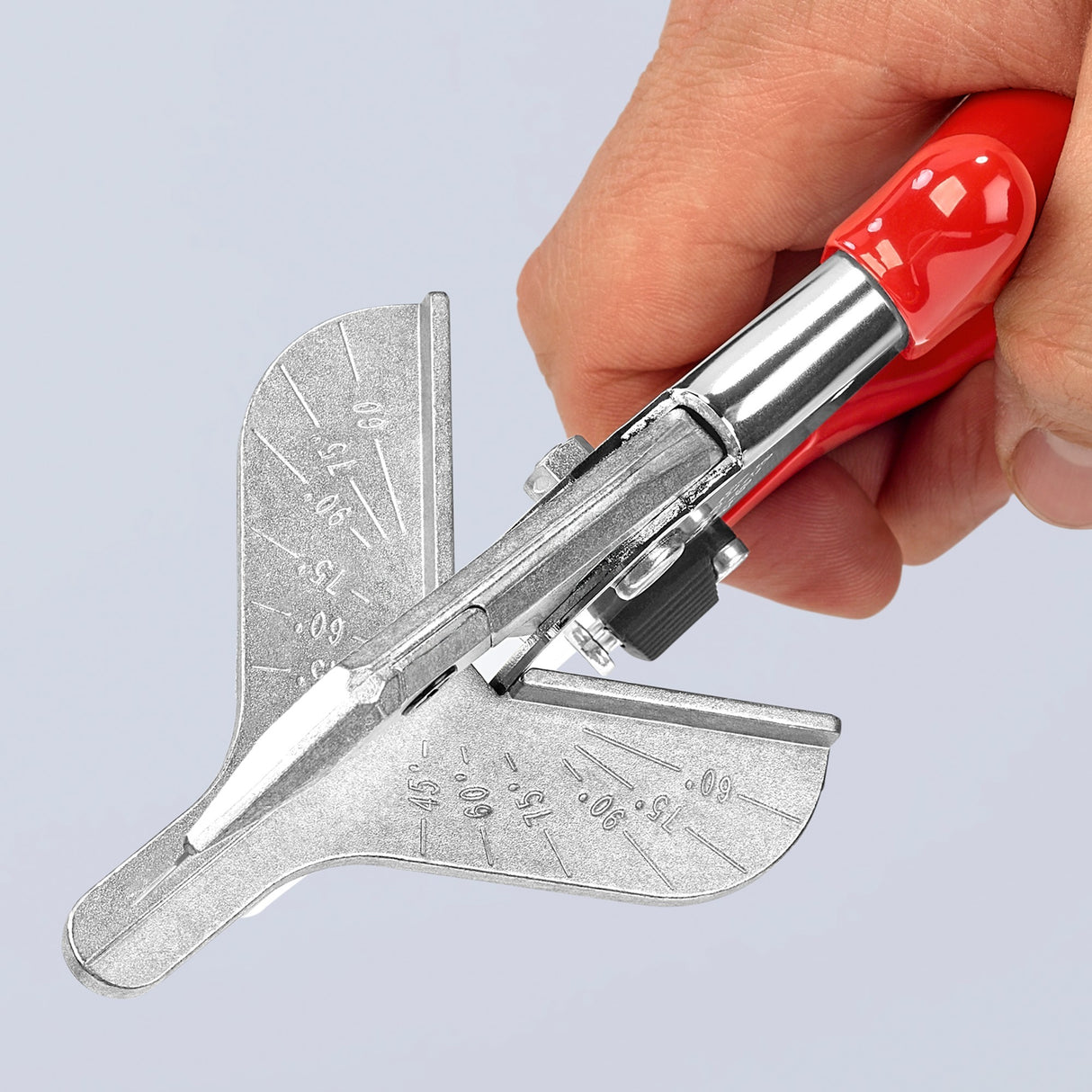 Coupe-onglet Knipex 94 35 215 pour profilés en plastique et en caoutchouc