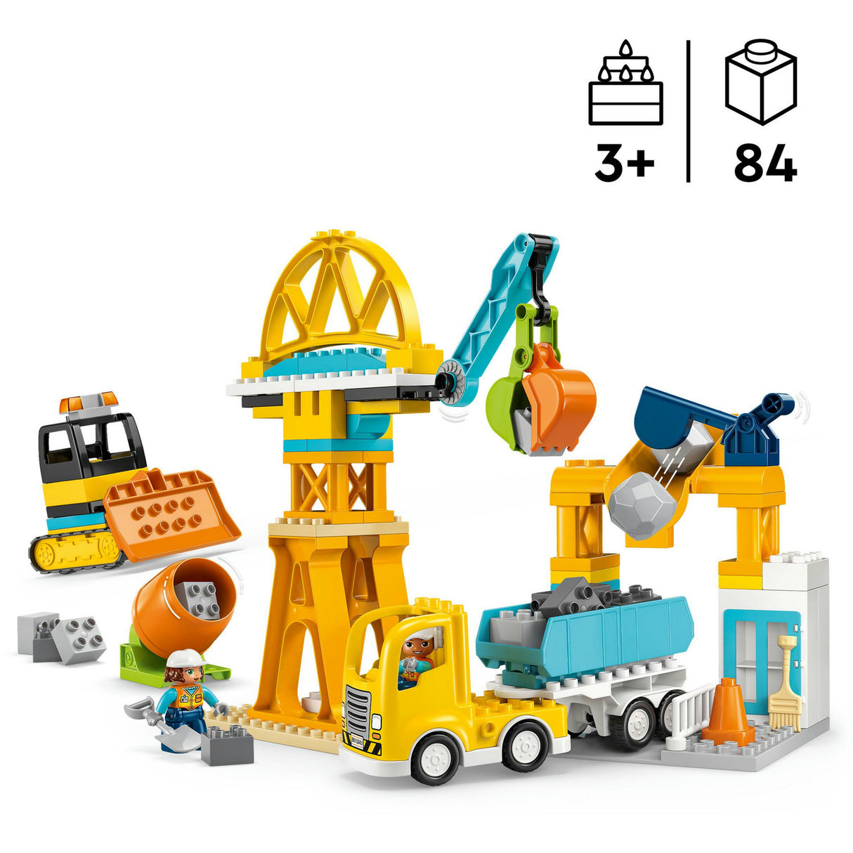 Lego duplo town 10476 3en1 chantier et véhicules