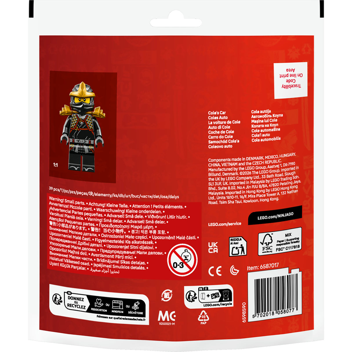 Lego Ninjago 30723 La voiture de Ninja Cole