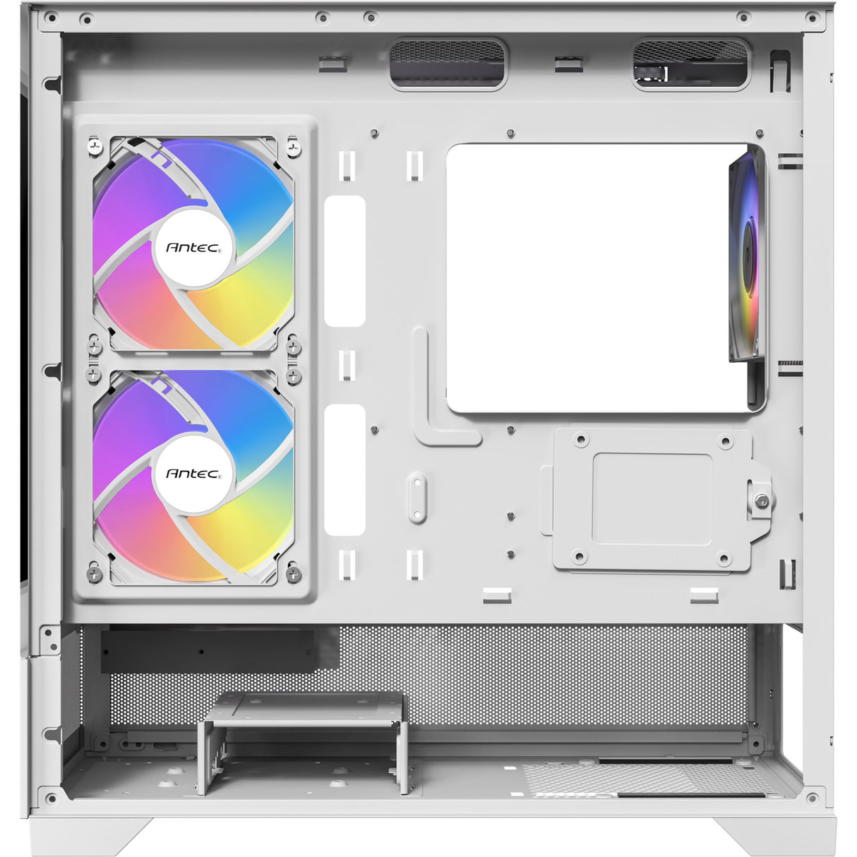 Boîtier mini tour Antec cx500m argb (blanc | 2x USB-A | 1x USB-C | verre trempé)