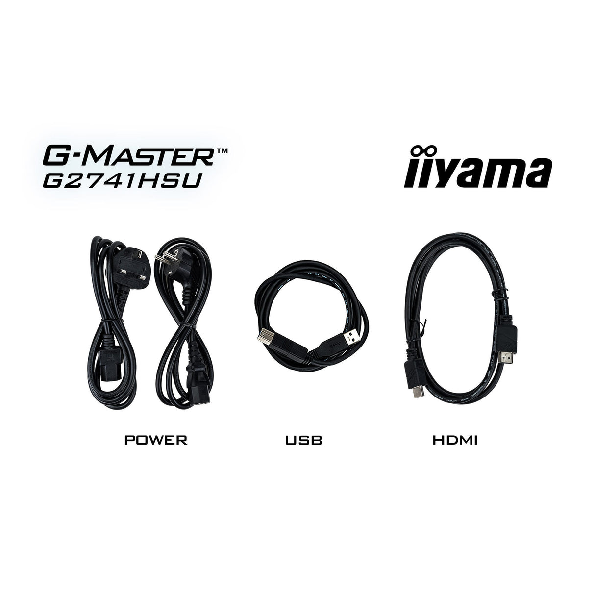 Moniteur de jeu Iiyama G-Master Black Hawk G2741HSU-B1 27 (noir, HDMI, port d'affichage, 2x USB-A, USB-B, 144 Hz)