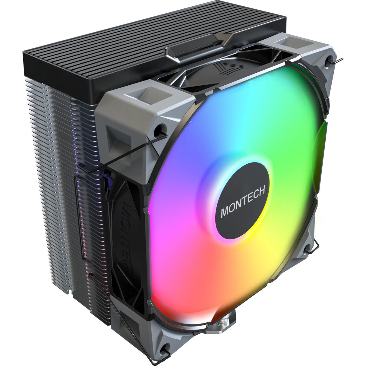 Refroidisseur de processeur Montech NX400 ARGB (noir, PWM 4 broches)