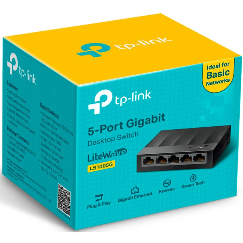 Commutateur Tp-link ls1005g (noir, non géré)