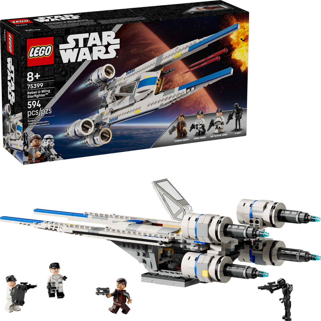 Lego ® star wars : andor™ rebelle u-wing starfighter™ - 75399