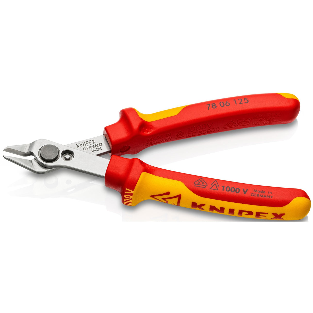 Pince électronique Knipex super Knips® VDE 78 06 125 (rouge jaune)