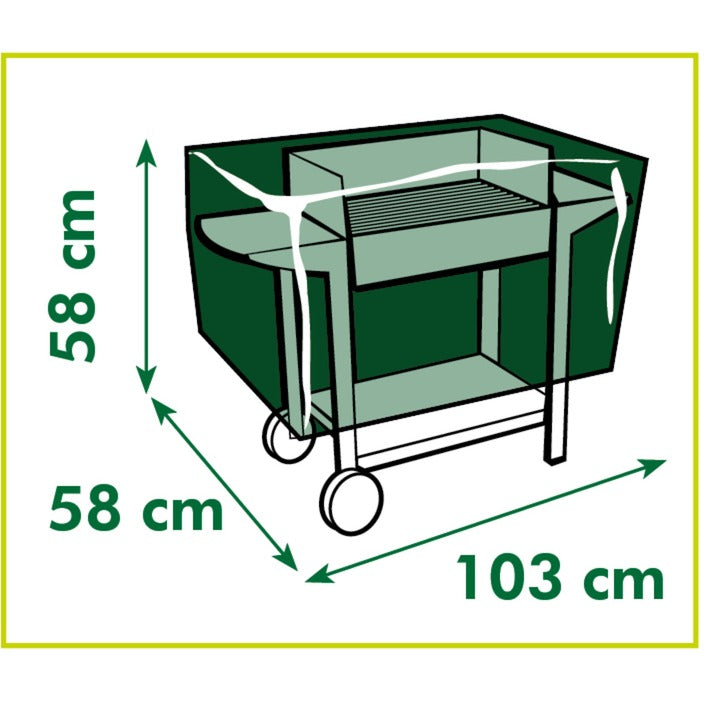 Housse de protection Nature pour housse de barbecue à charbon (gris)