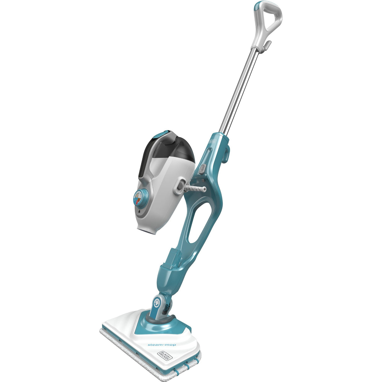 Balai vapeur Black+decker bhsm1610dsm 1600w avec steamitt, pied delta et 15 accessoires nettoyeur vapeur (blanc bleu-gris)