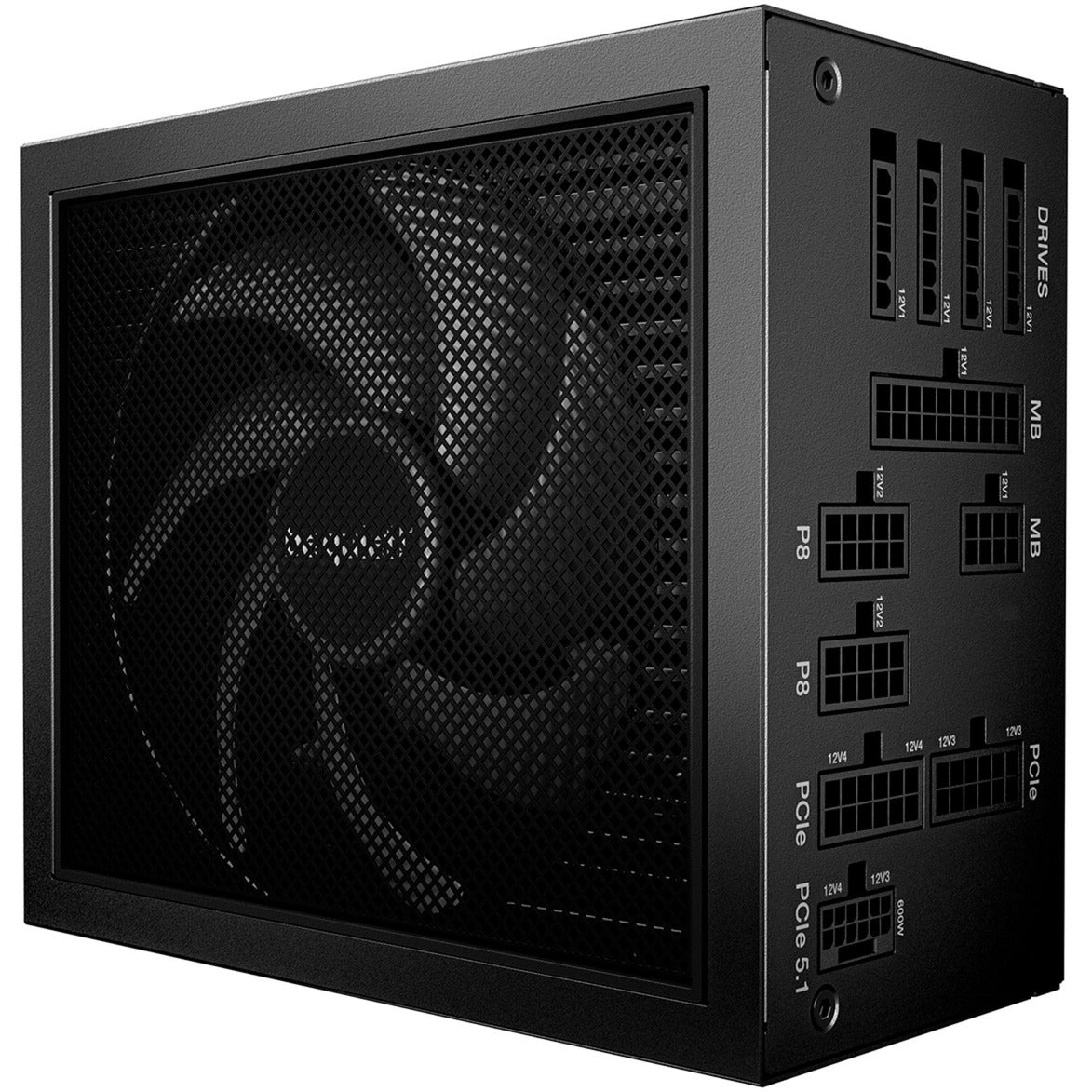 Soyez silencieux! alimentation modulaire dark power 14 de 1 000 watts (noir, 1x 12v-2x6, 4x pcie)