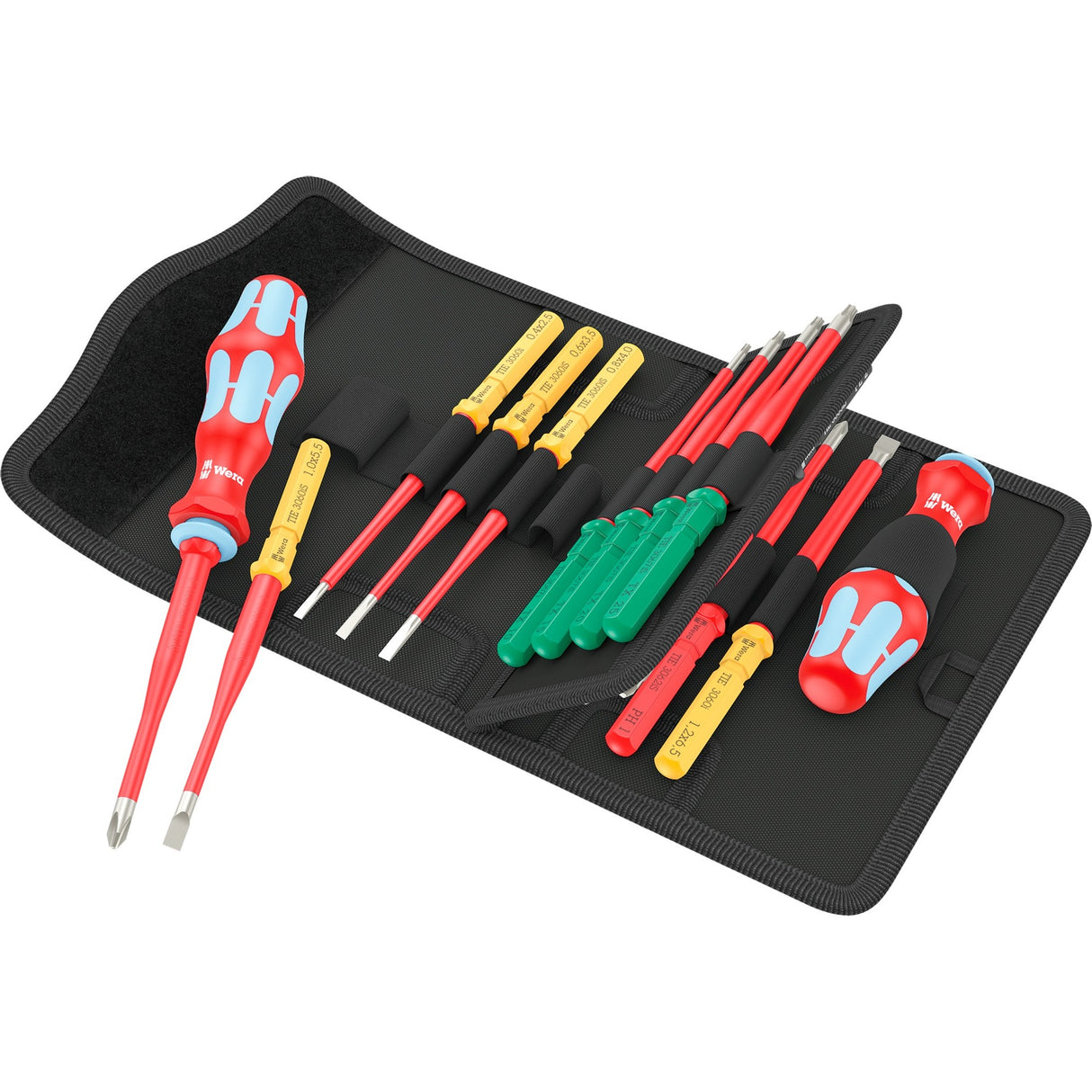 Wera kraftform kompakt vde acier inoxydable 17 extra fin 1 chercheur d'outils | 17 pièces - 5006631001