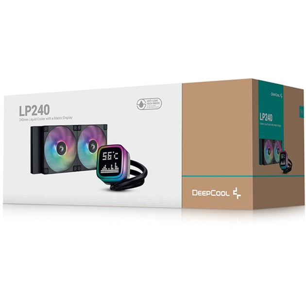 Refroidissement par eau Deepcool LP240 (noir, connecteur de ventilateur PWM 4 broches)