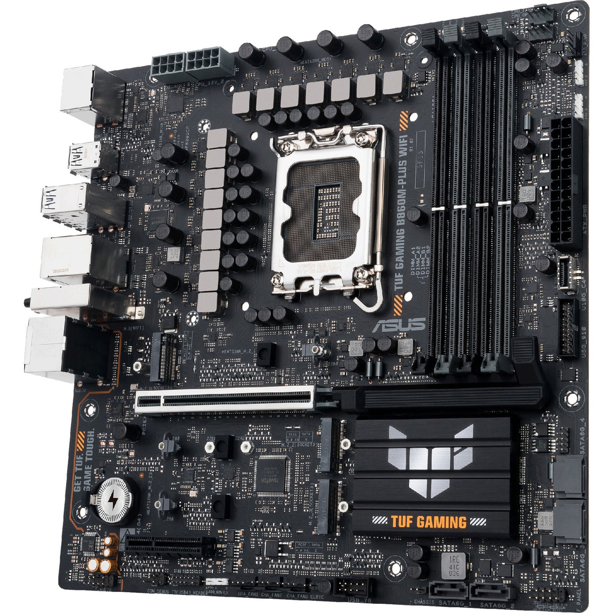 Carte mère Asus Tuf Gaming B860M-Plus WiFi Socket 1851 (2,5 Go-LAN, WiFi 7, BT, Son, µATX)