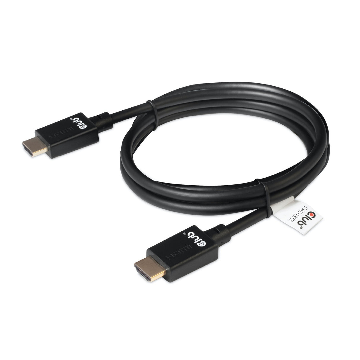 Câble certifié HDMI 2.1 ultra haut débit Club 3D mâle-mâle (noir, 2 mètres, 4K 120Hz, 8K 60Hz, 48Gbps)