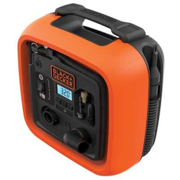 Compresseur Black+decker asi400 12v (orange noir, 160 psi 11 bar)