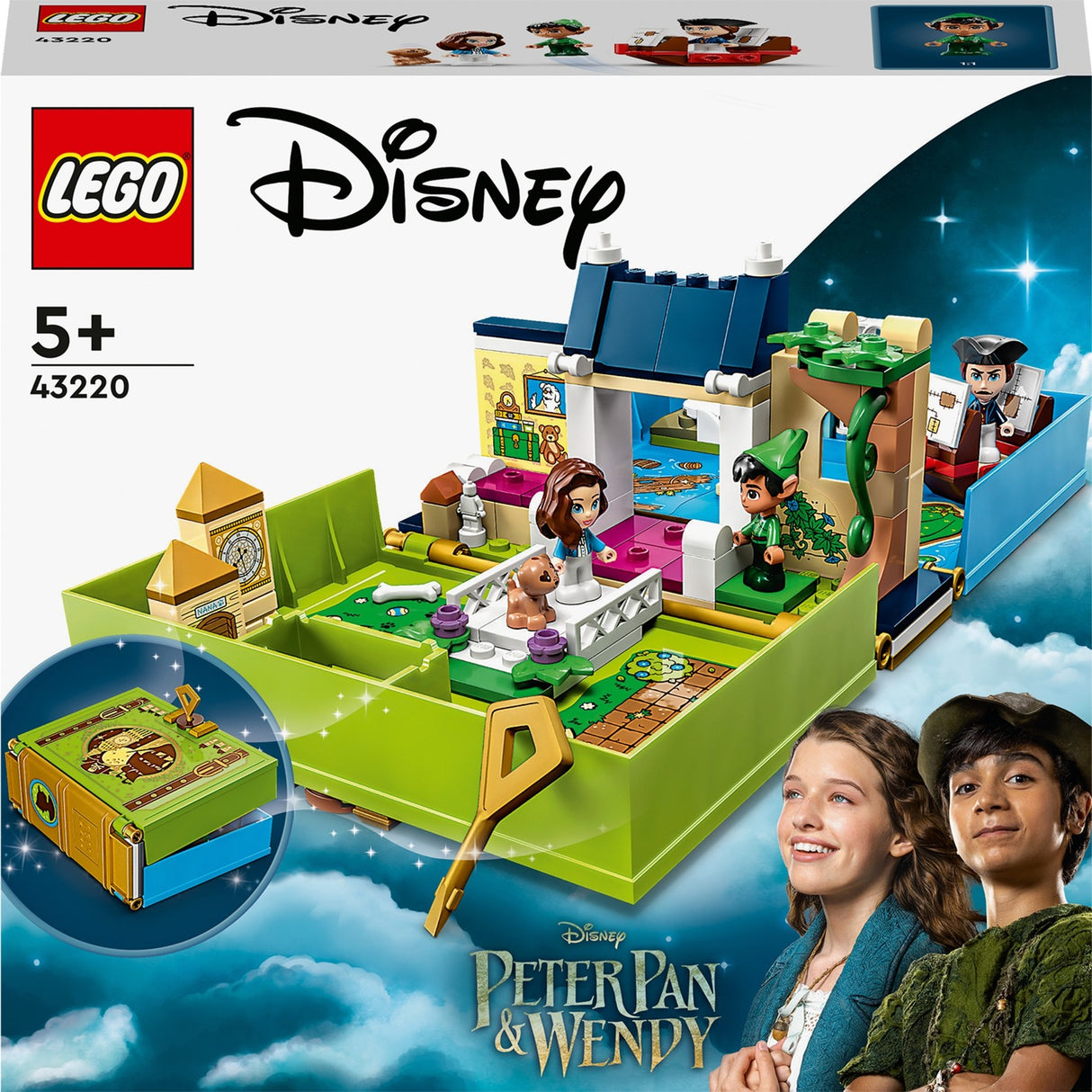 Lego Disney - Jouet de construction d'aventure dans le livre de contes de Peter Pan Wendy (43220)
