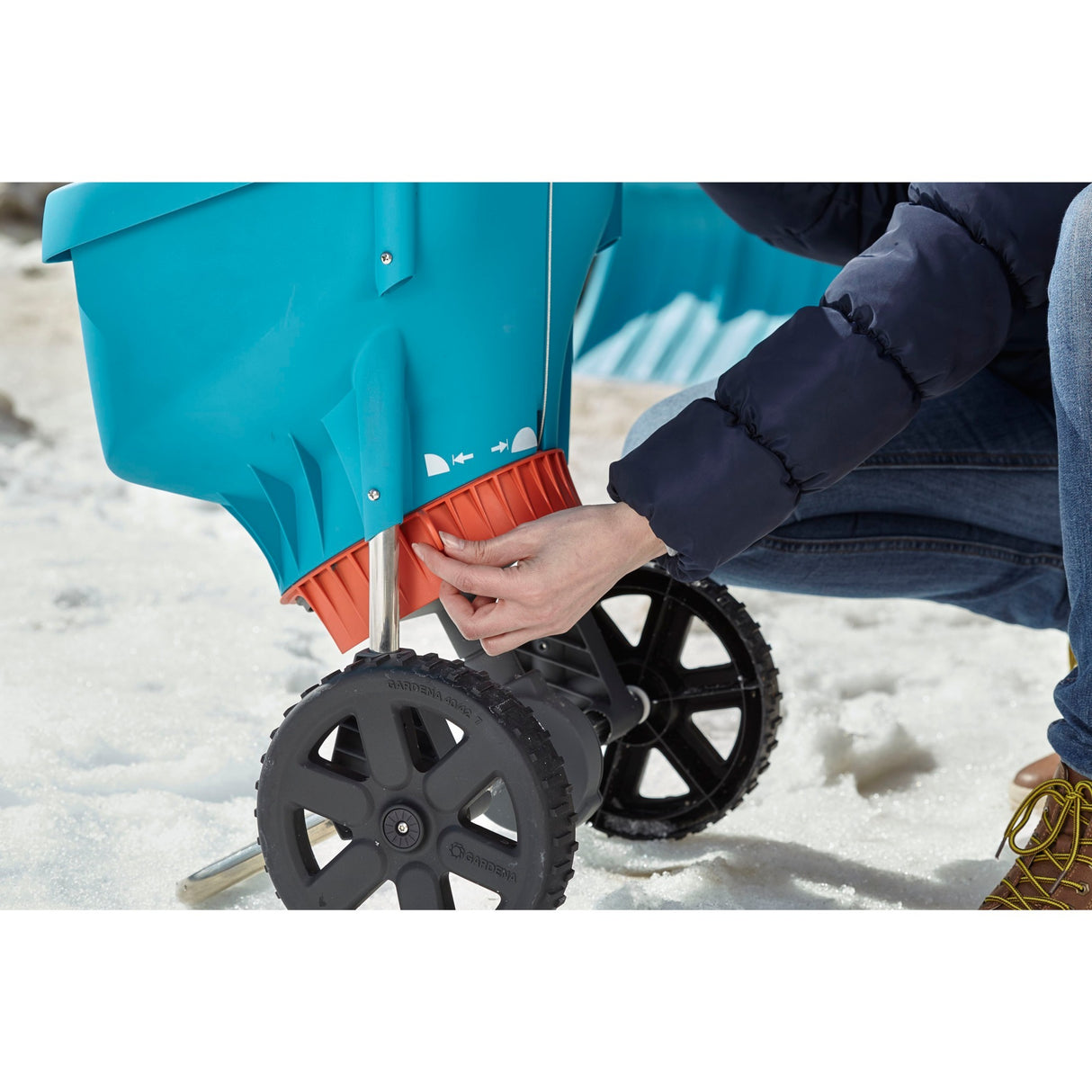 Équipement d'épandage Gardena spreader xl (noir turquoise, 436-20)