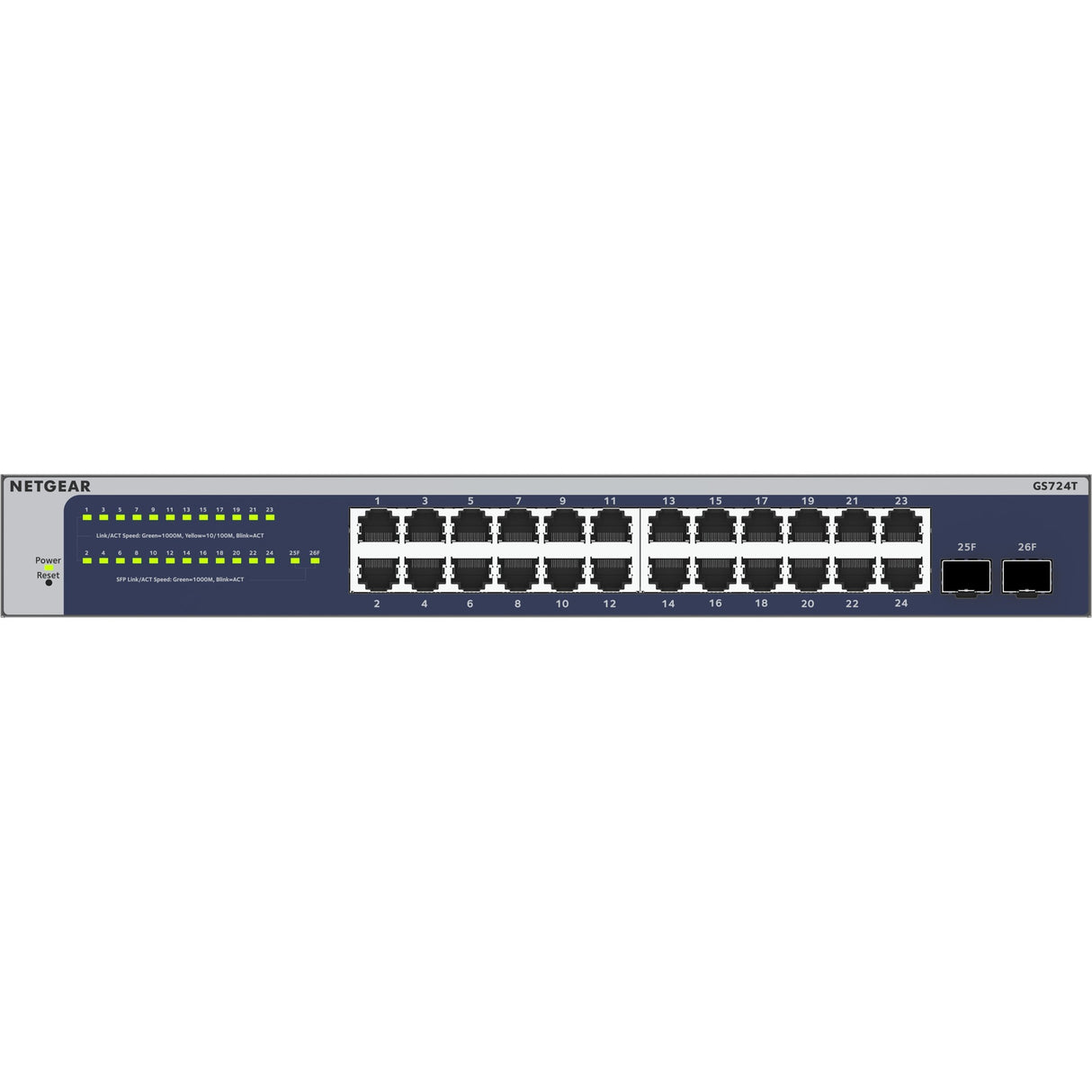 Commutateur Gigabit Netgear 24 ports (gs724tv6)