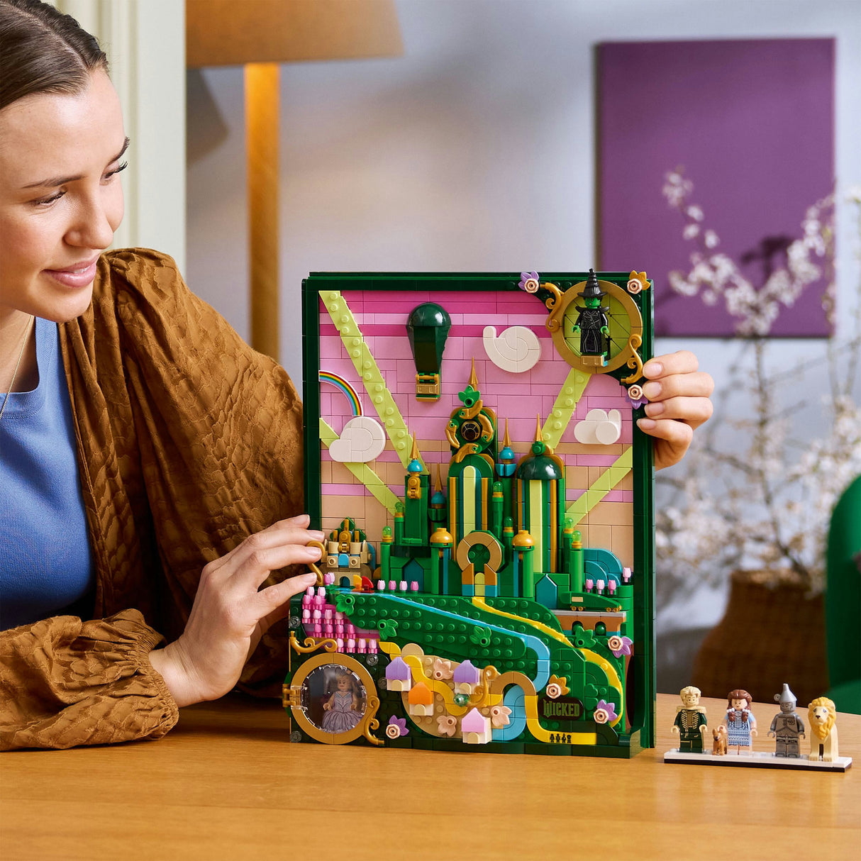 Lego 75685, décoration murale de la méchante ville d'émeraude