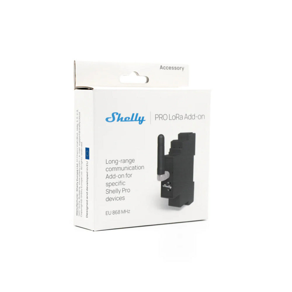 Module d'extension complémentaire Shelly pro lora (noir)