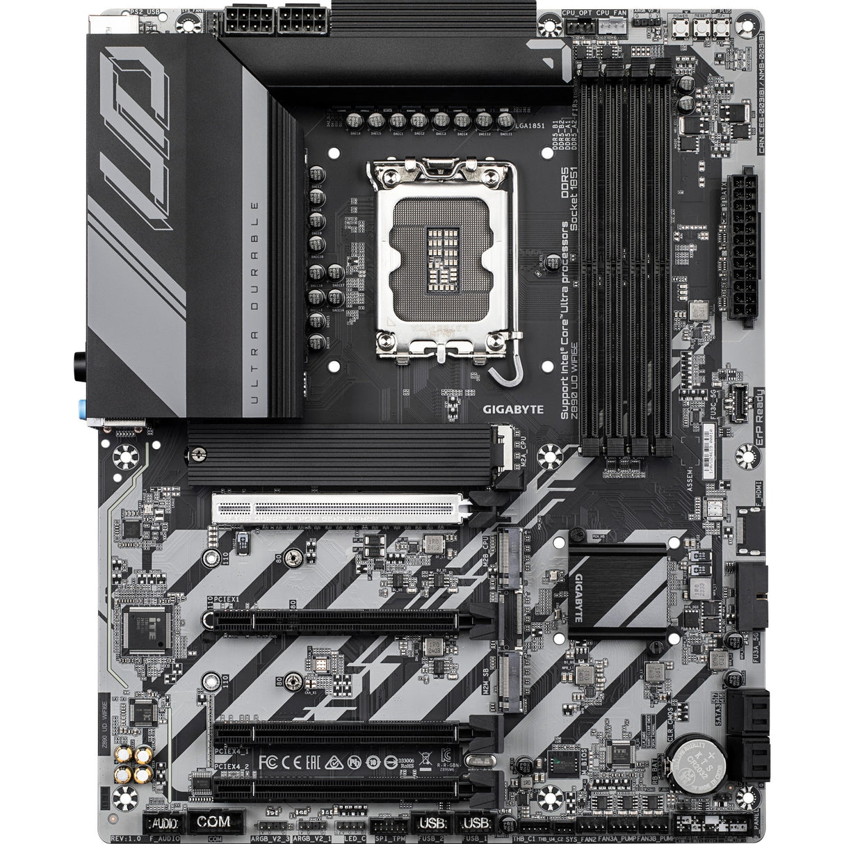Carte mère Gigabyte Z890 UD WiFi 6E Socket 1851 (RAID, LAN 2,5 Go, WiFi 6E, BT, Son, ATX)