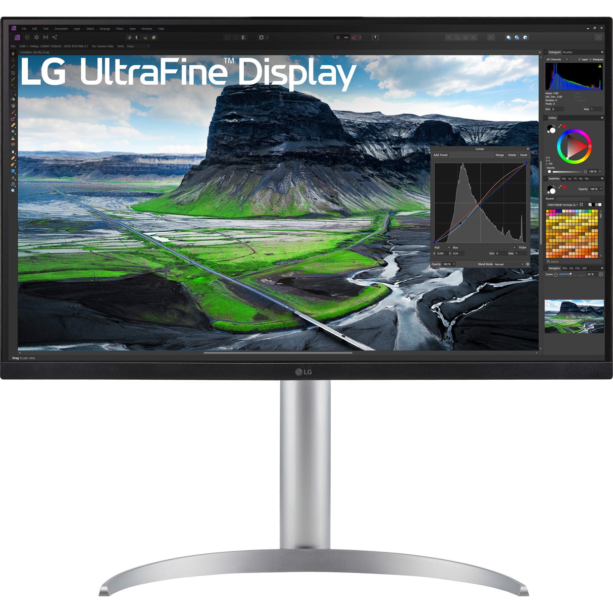 Moniteur LG Ultrafine 27UQ850V-W 27 4K UHD (blanc argent, 2x HDMI, Display Port, 2x USB-A, USB-B, USB-C)