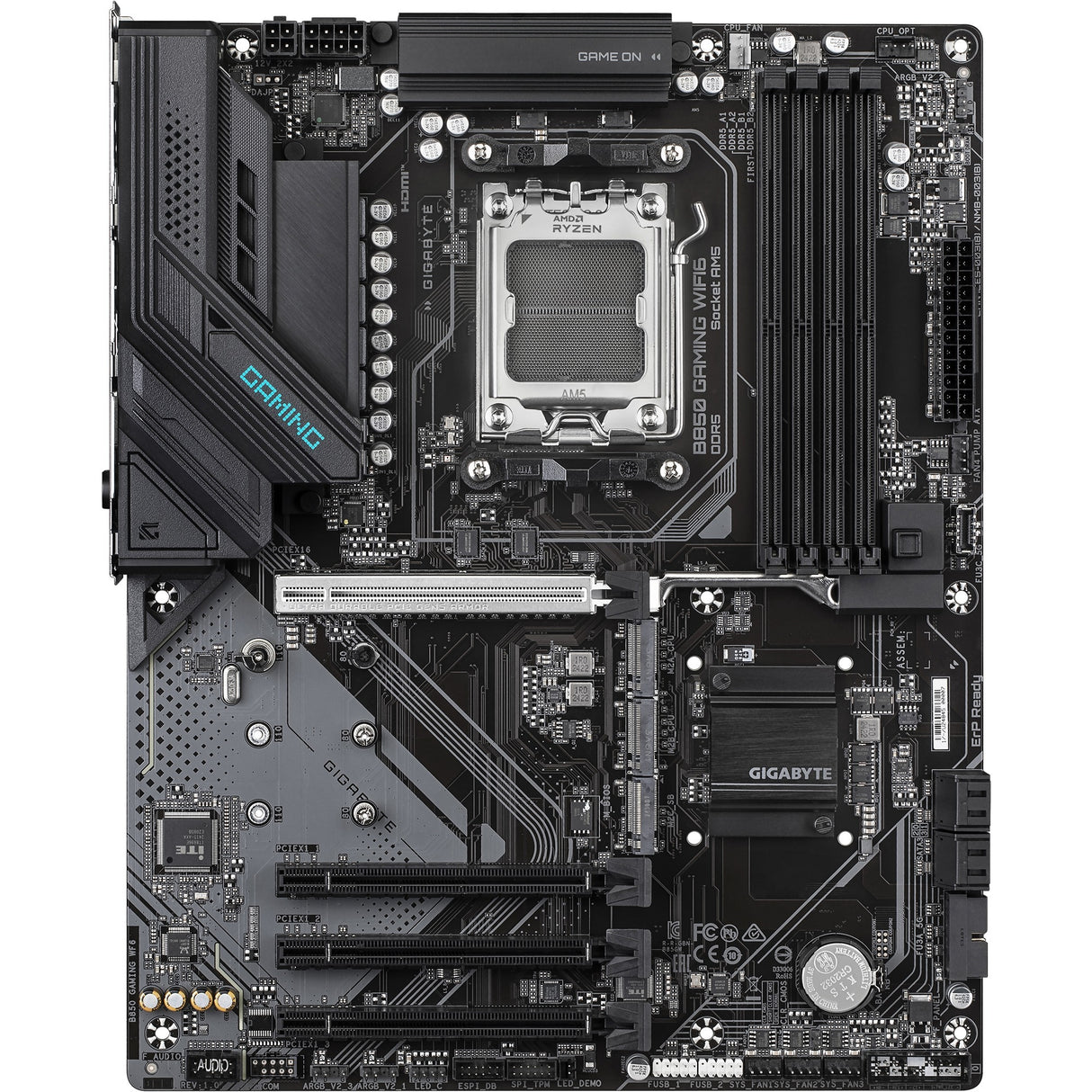 Carte mère Gigabyte B850 Gaming WiFi6 Socket AM5 (noir, RAID, GB-LAN, WiFi 6, BT, son, ATX)