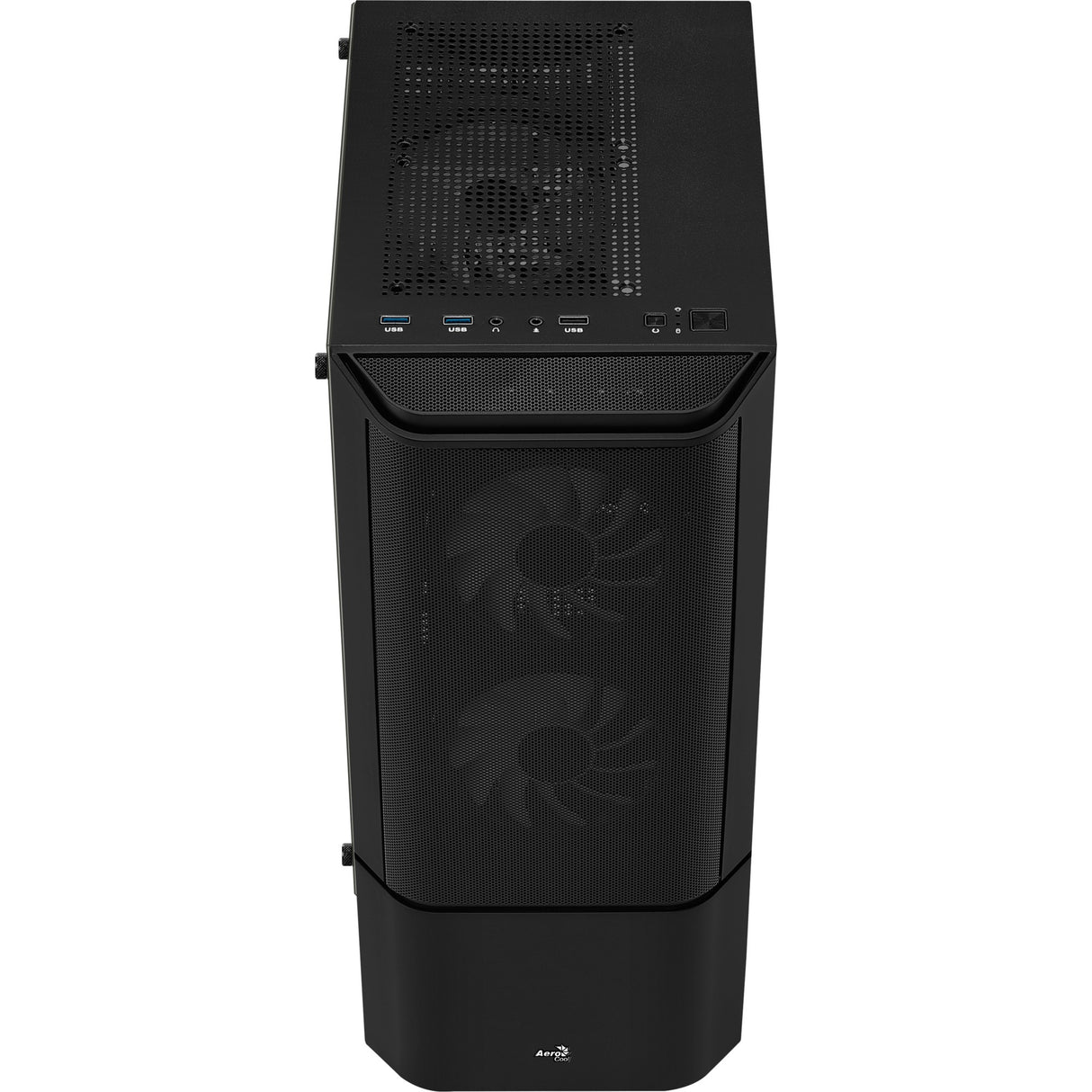 Boîtier tour midi Aerocool quantum mesh v3 (gris noir | 3x USB-A | RVB | fenêtre)