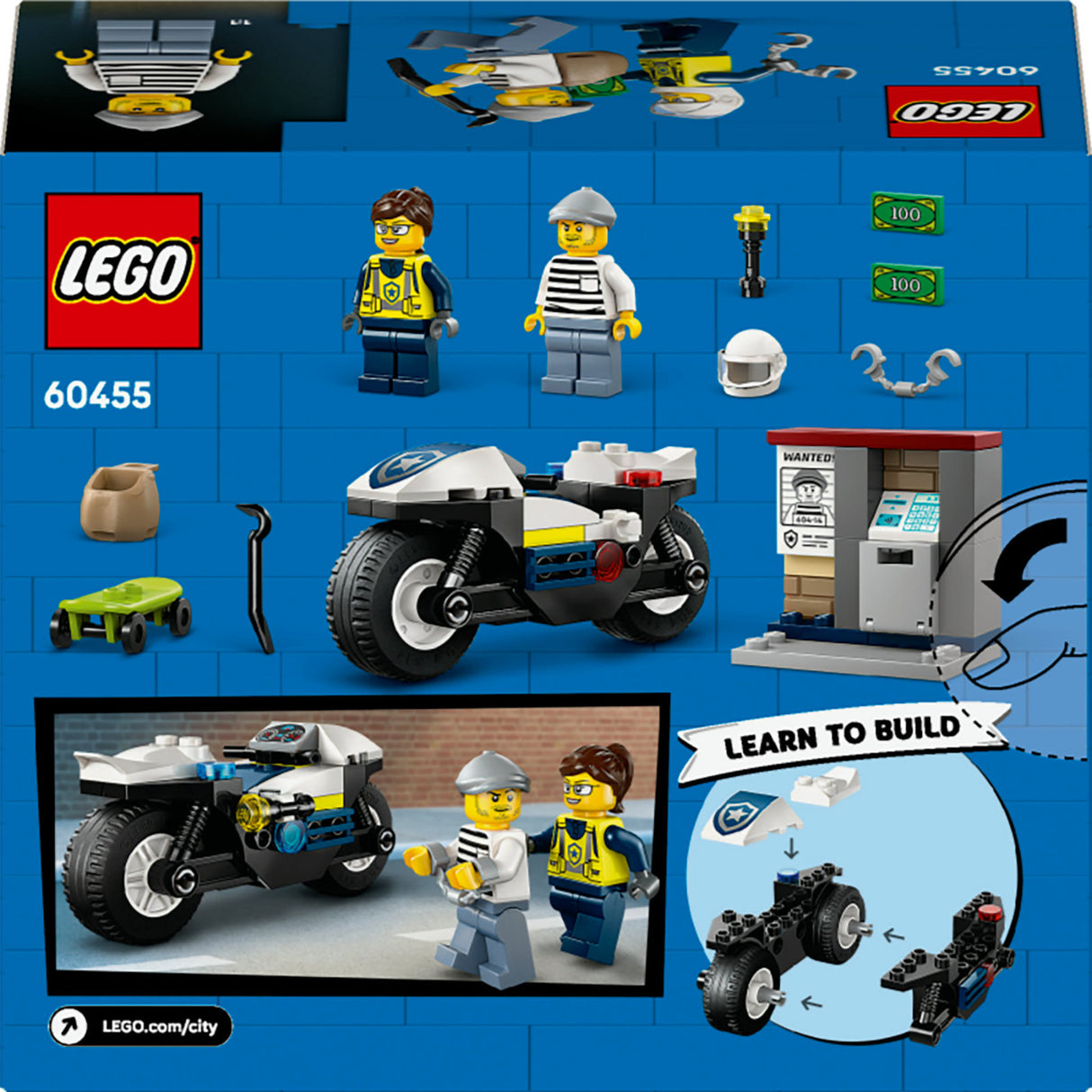 Lego city 60455 poursuite en moto par la police