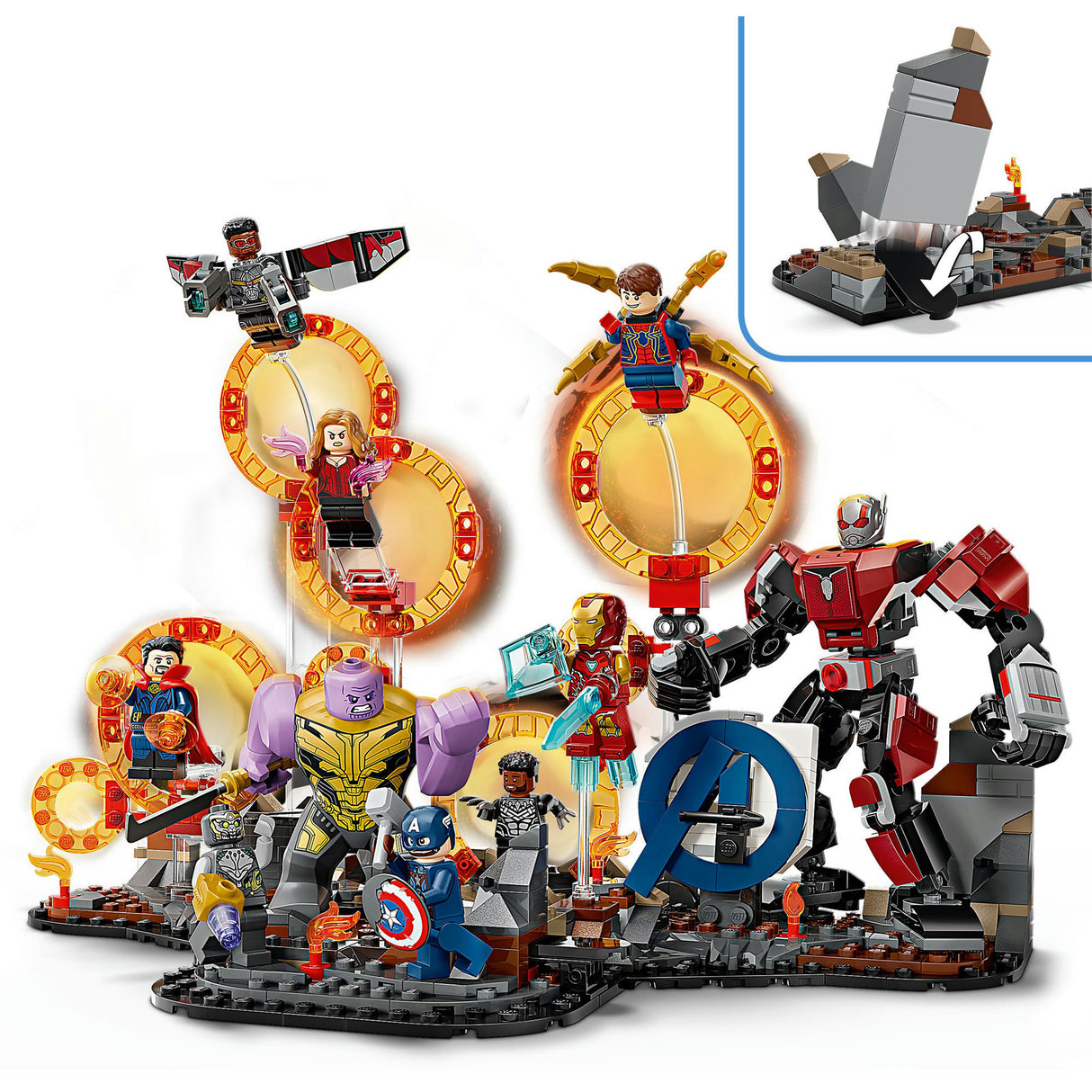 Lego Marvel 76323 La bataille finale de la fin du jeu des Avengers