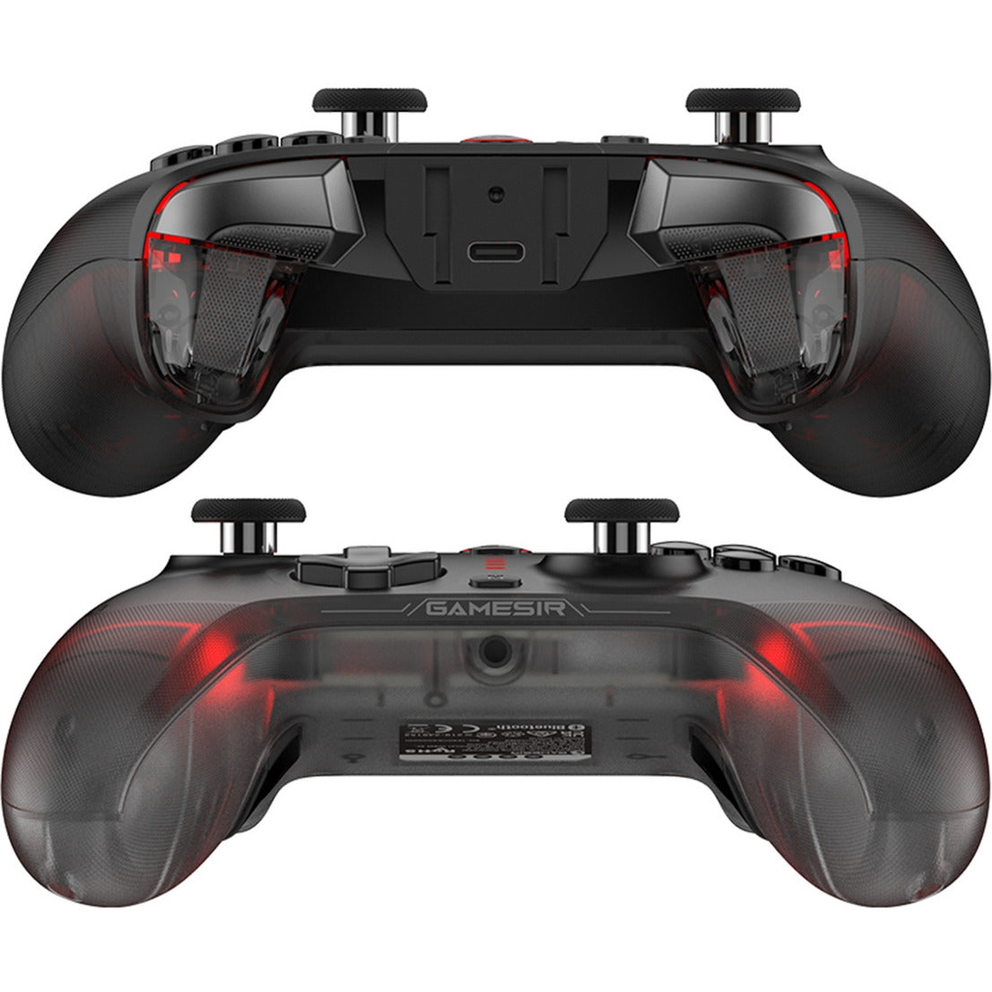 Manette multiplateforme Gamesir Cyclone 2 - Shadow Black (Noir Rouge, USB 2,4 GHz Bluetooth, Switch, Android, iOS, PC)