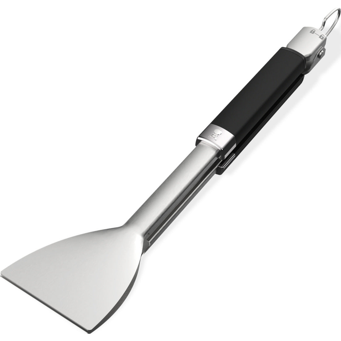 Weber pince plate à poignée plate couverts de gril (acier inoxydable noir)