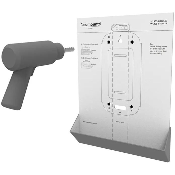 NEOMOUNTS PAR NEWSTAR WL40S-840BL14 SELECT TV Wall Stont