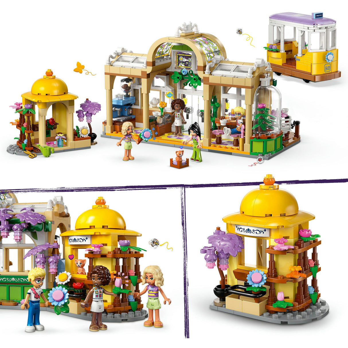 LEGO Friends 42671 Café végétal et magasin de fleurs