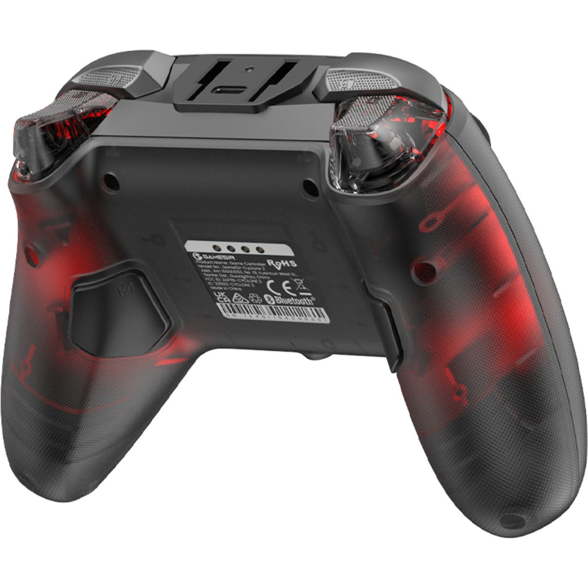 Manette multiplateforme Gamesir Cyclone 2 - Shadow Black (Noir Rouge, USB 2,4 GHz Bluetooth, Switch, Android, iOS, PC)