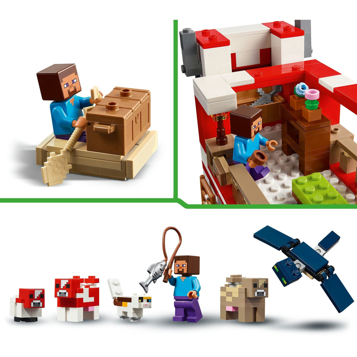 Lego minecraft 21270 la maison des champignons-moos
