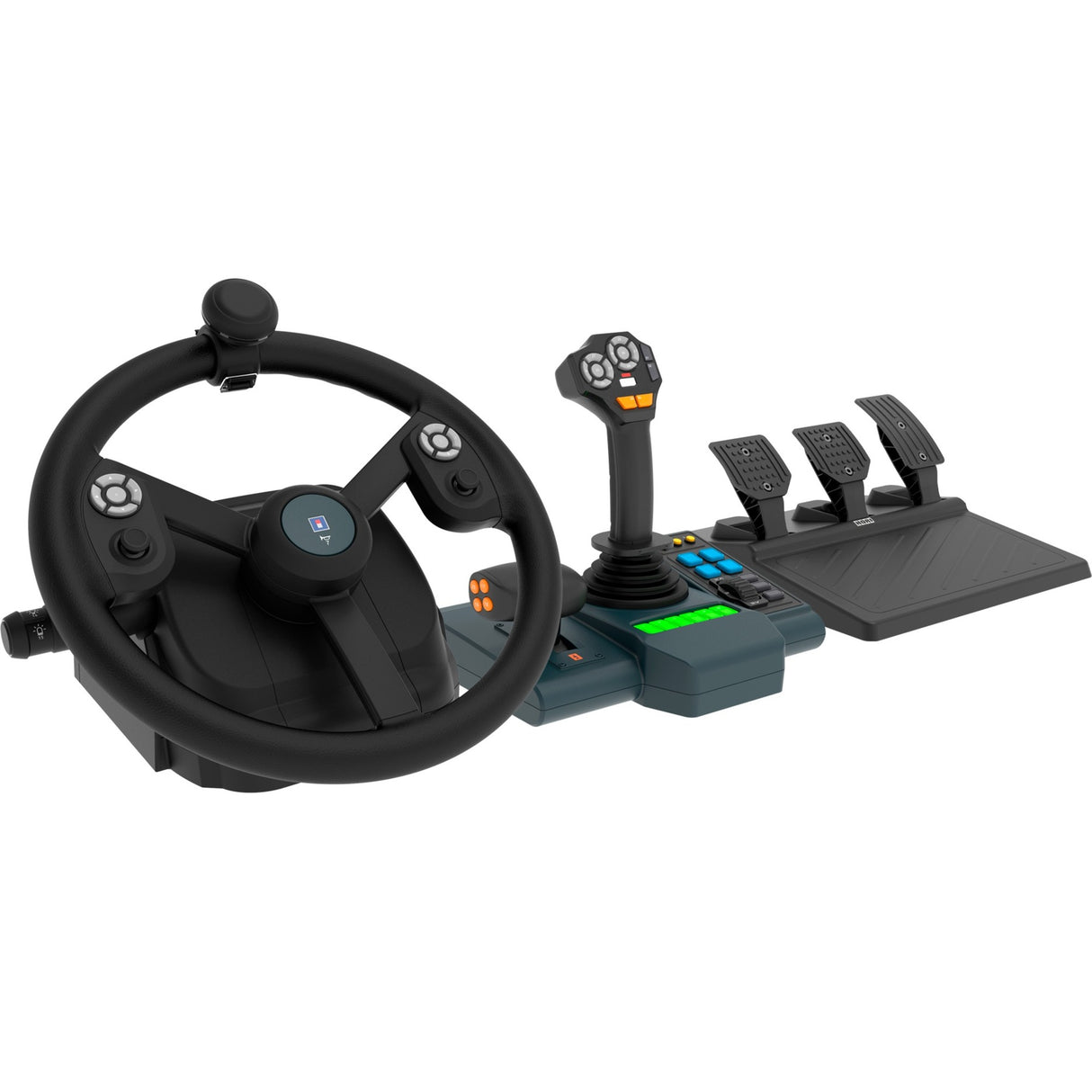 Ensemble de simulateur de système de contrôle de véhicule agricole Hori (noir)
