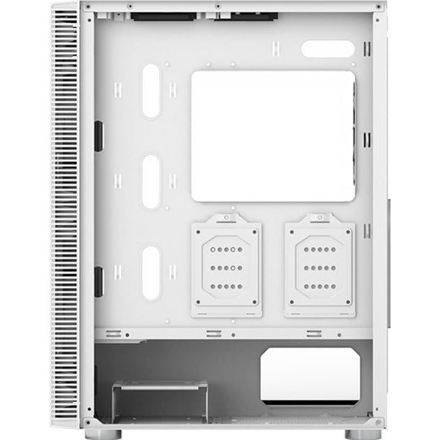 Boîtier tour midi Montech x3 mesh (blanc | 3x USB-A | RVB | verre trempé)