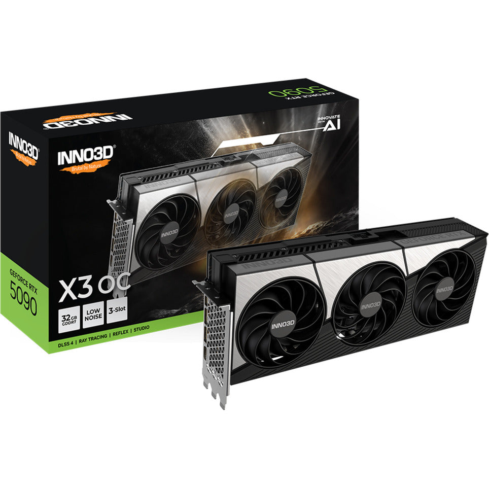 Inno3d n50903-32d7x-17593928 nvidia geforce rtx™ 5090 x3, 32 Go, GDDR7, 512 bits, 1 792 Go, PCIe 5
