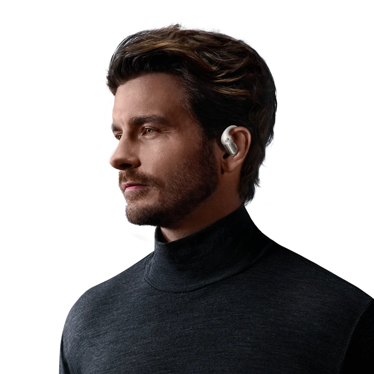 Shokz openfit pro open-ear hoofdtelefoon (wit)