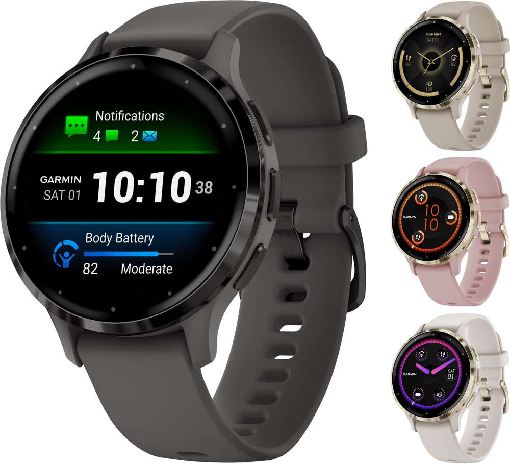 Garmin venu® 3s - Montre intelligente multisports GPS