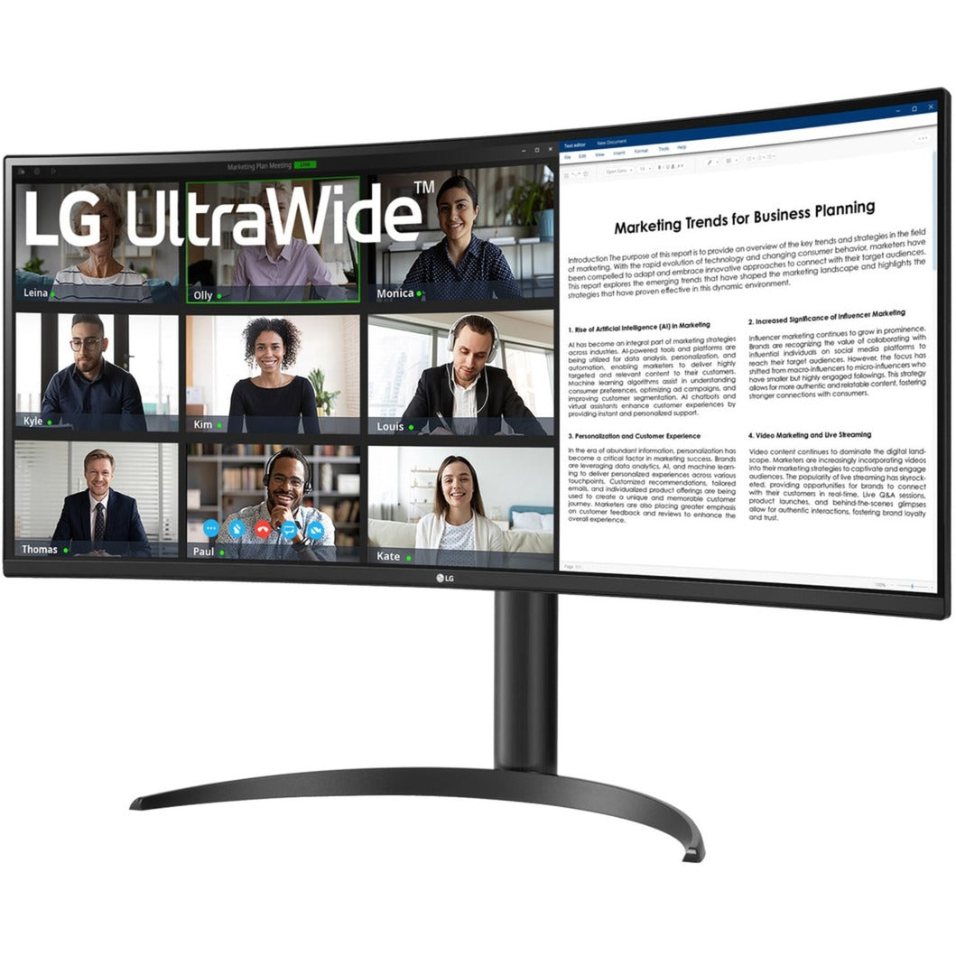 Moniteur incurvé LG ultrawide 34wr50qk-b 34 (noir, 2x HDMI, port d'affichage)
