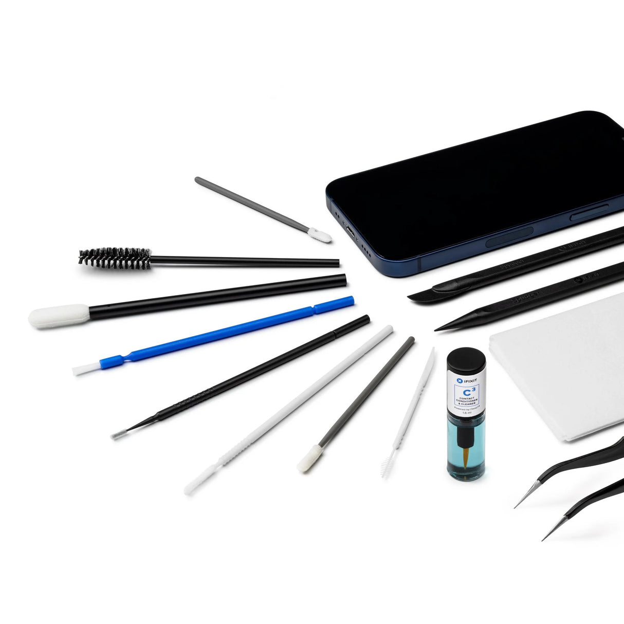 Kit d'outils de nettoyage de précision Ifixit (noir bleu)