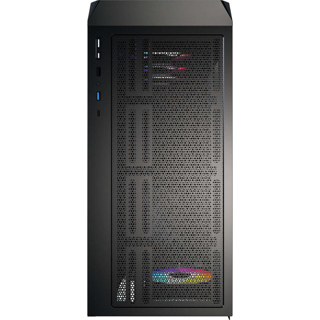 Boîtier tour midi Montech x5 (noir | 2x USB-A | 1x USB-C | verre trempé)